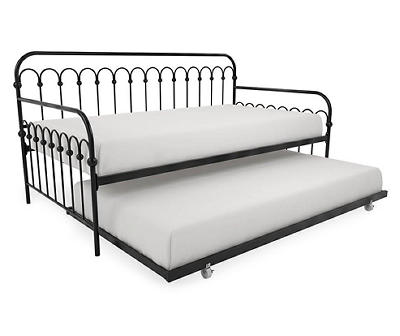 Bright Pop Black Metal Twin Daybed & Trundle