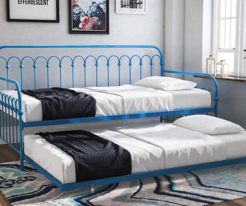 Novogratz bright pop metal deals daybed with trundle