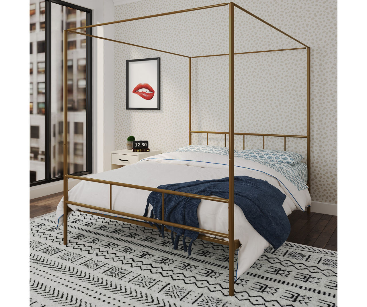 Novogratz gold deals canopy bed