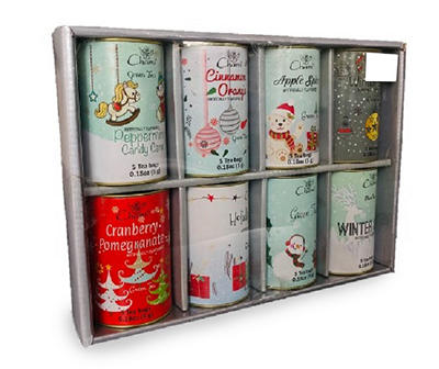 Holiday 8-Piece Tea Canister Set