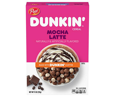 Post Dunkin' Mocha Latte Cereal 11 oz. Box