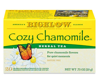 Bigelow Cozy Chamomile Herbal Tea 20 Tea Bags