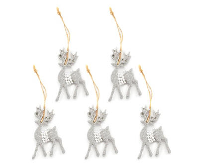 Mini Pearl Deer 6-Piece Ornament Set