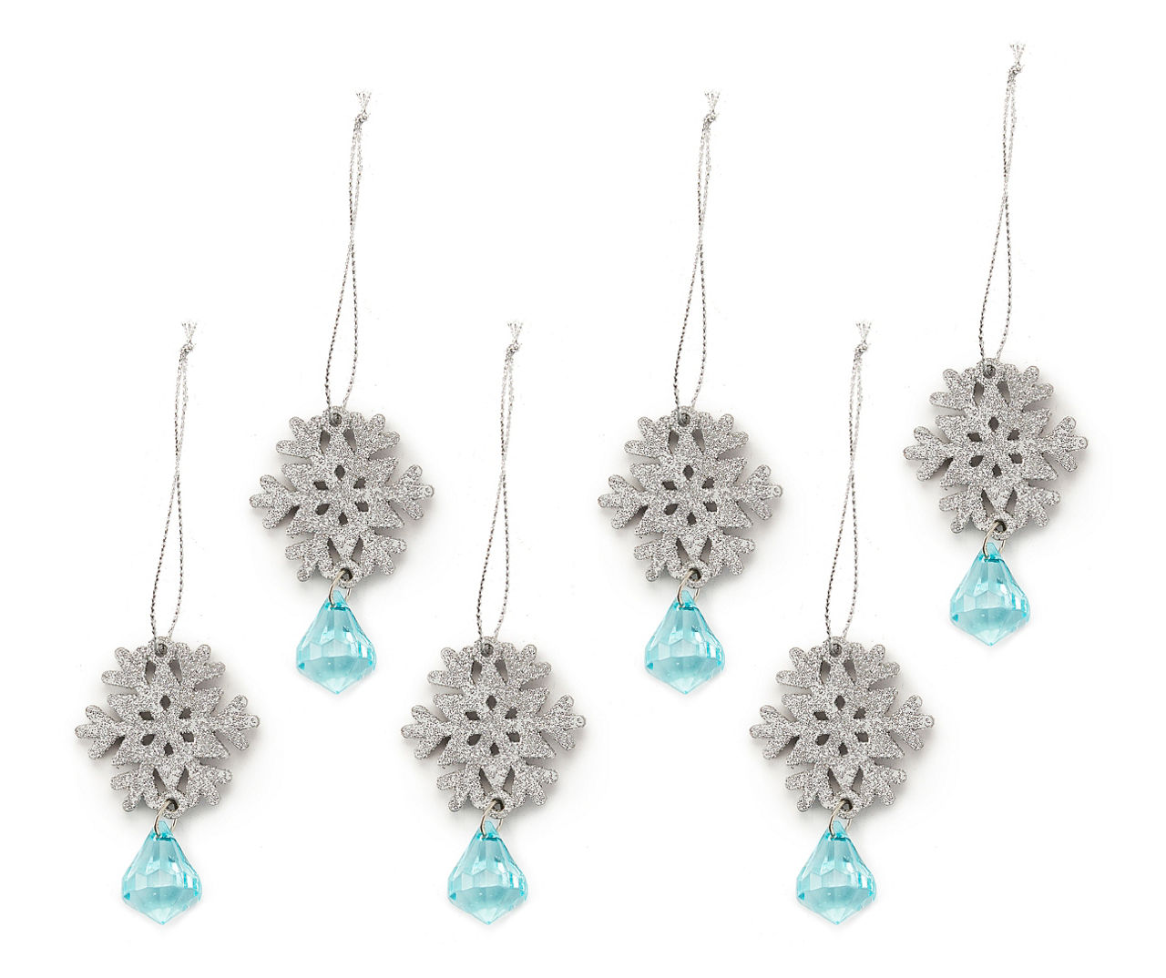 Small Snowflake Ornaments - Set/6