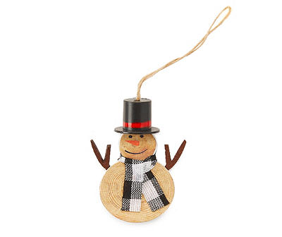 Snowman 6-Piece Wood Ornament Set