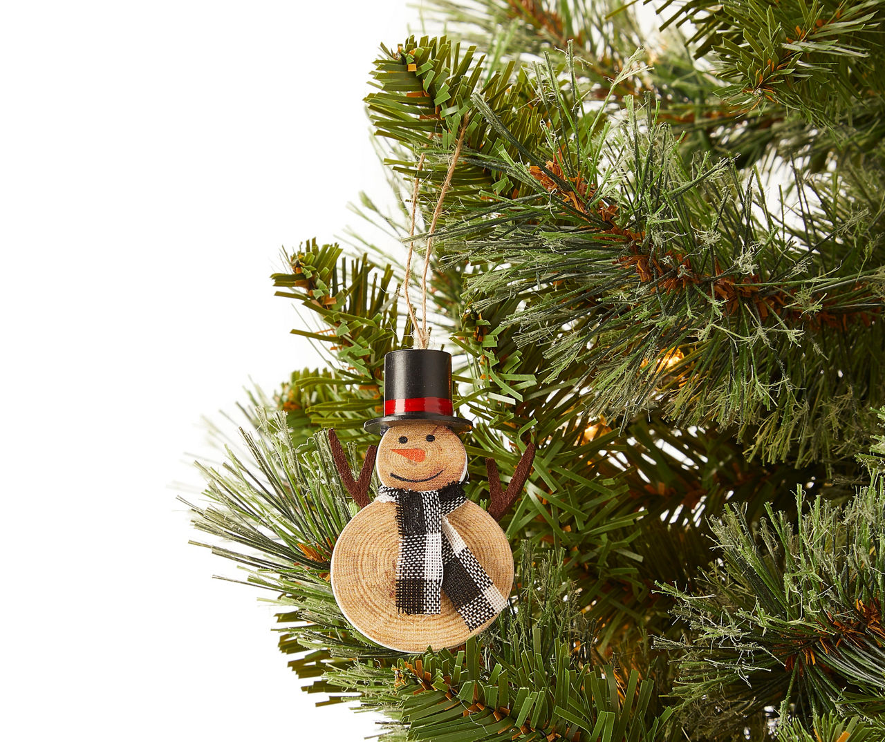 Snowman 6-Piece Wood Ornament Set