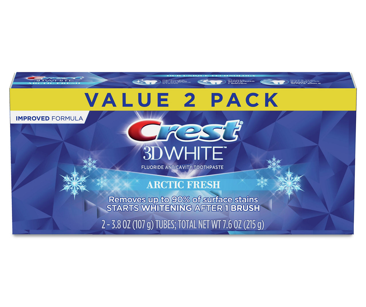 Crest 3D White Arctic Fresh Whiting Toothpaste, 2-Pack Big Lots