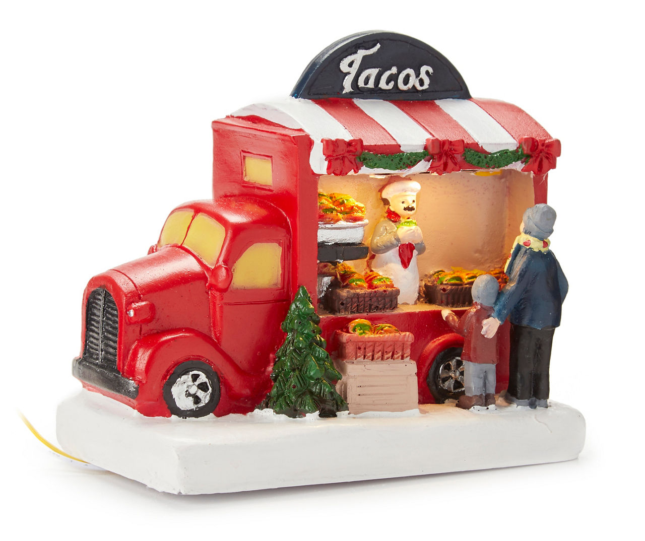 Christmas Village LED Taco Truck Scene