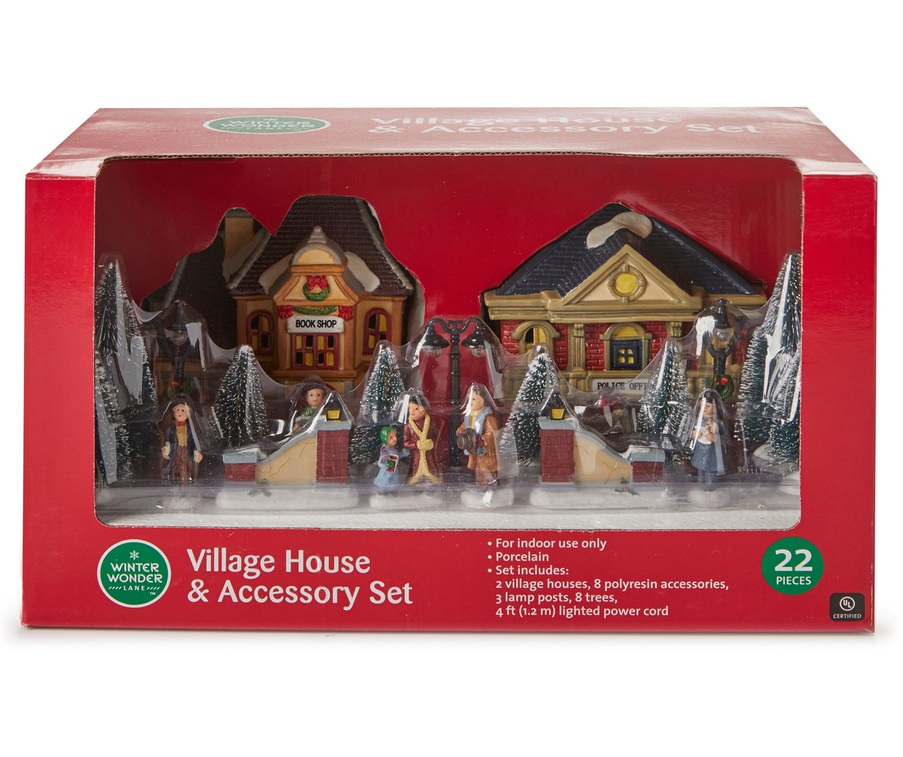 christmas village houses walmart