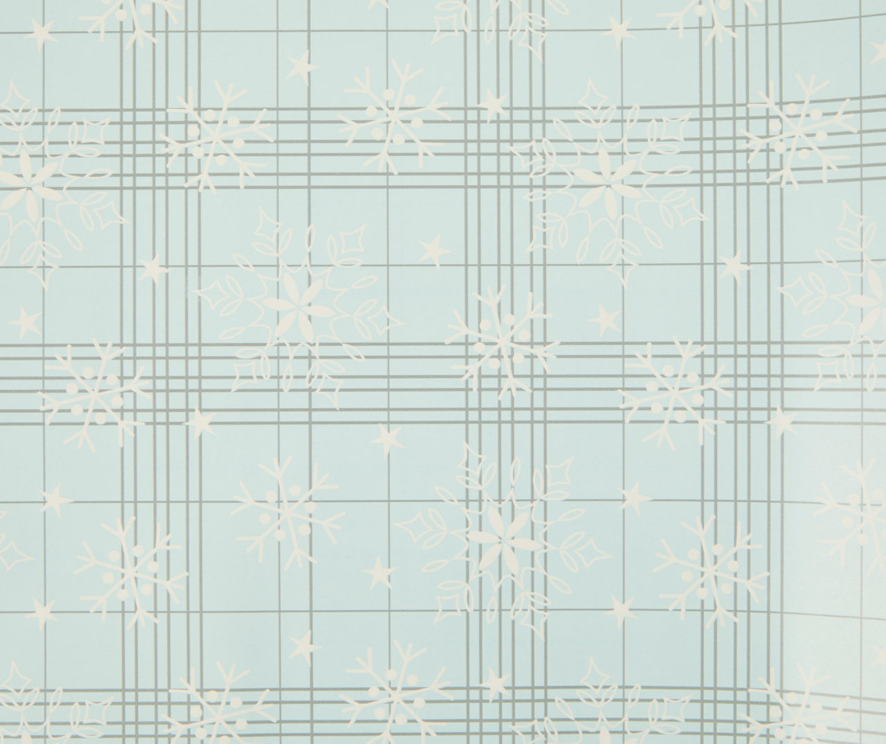 Snowflake/Truck/Snowman Mega Gridline Kraft Wrapping Paper - Styles May  Vary