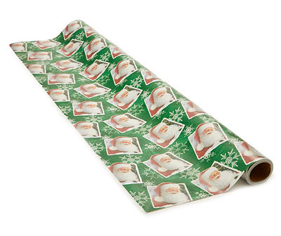 Santa Claus Mega Gridline Wrapping Paper - Styles May Vary