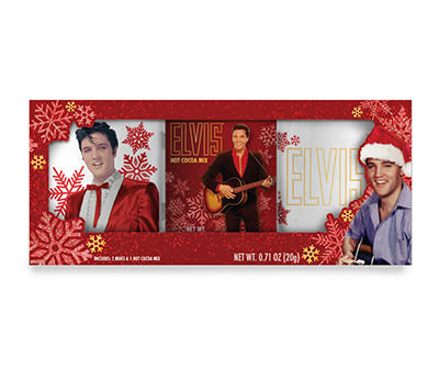 Red Elvis Hot Cocoa & Mug Gift Set