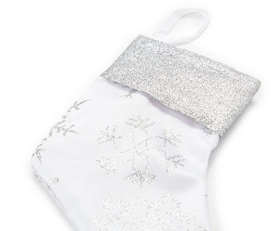 Glitter Snowflake Mini Stocking