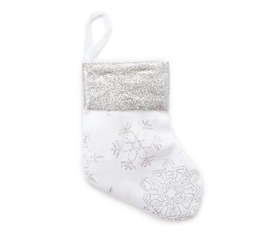 Glitter Snowflake Mini Stocking