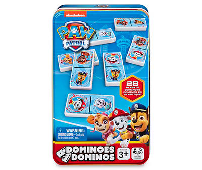 Paw Patrol Dominoes in a Tin Set