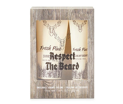 Respect the Beard Fresh Pine 2-Piece Shave Set