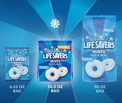 LIFE SAVERS Pep O Mint Hard Candy, 14.5-Ounce Sharing Size Bag