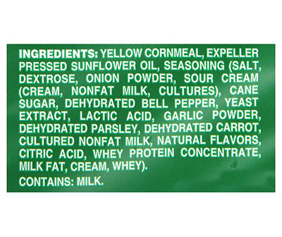 Sensible Portions Garden Veggie Sour Cream & Onion Flavored Baked Corn Puffs 3 oz. Bag