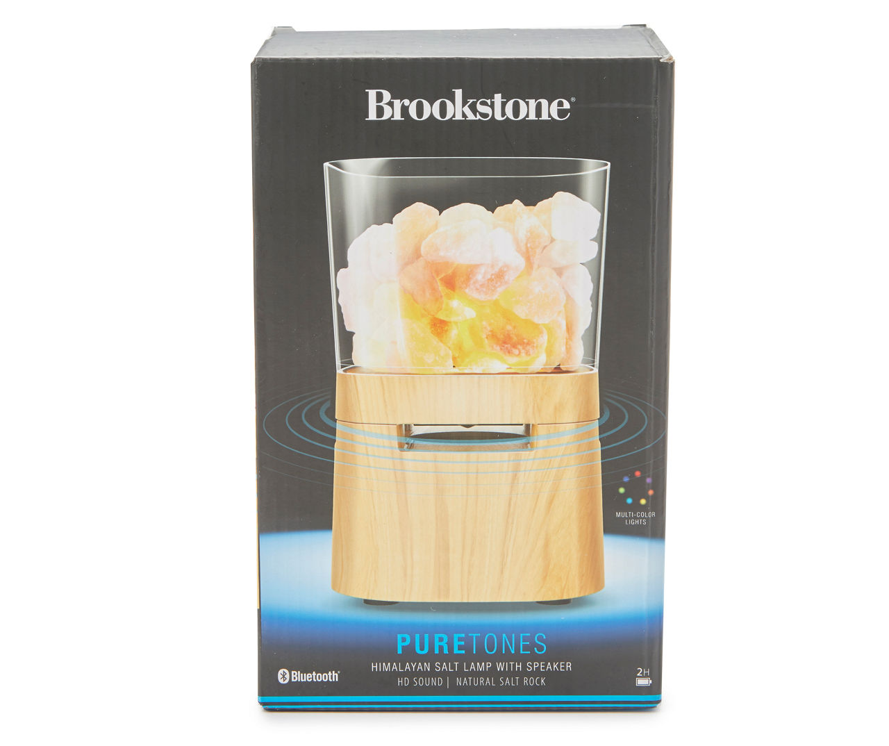 Brookstone Pink Brown Himalayan Salt Lamp With Speaker Big Lots