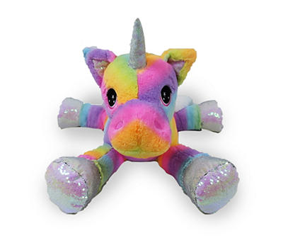 Jumbo Rainbow Unicorn Plush Toy, (19")