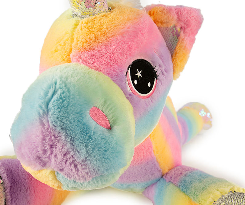 Play Zone Jumbo Rainbow Unicorn Plush Toy 19