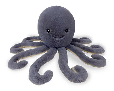 Jumbo Gray Octopus Plush Toy, (21")