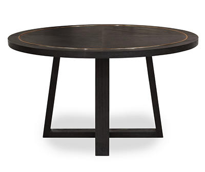 Black Round Minimalist Dining Table Base