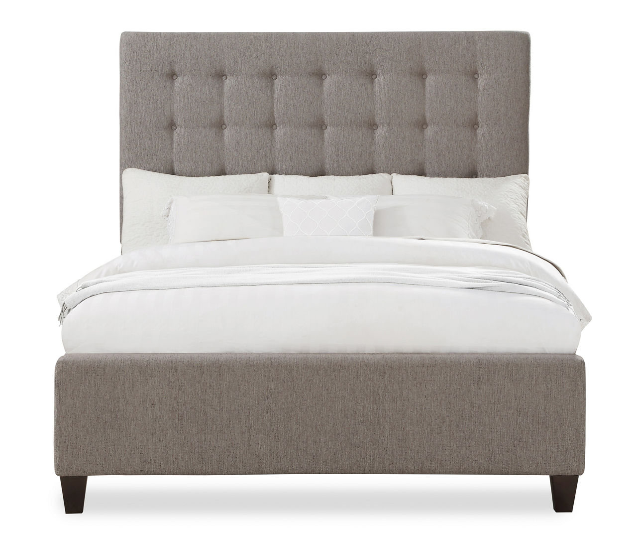 Light Gray Upholstered King Footboard | Big Lots