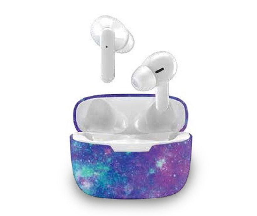 Art + Sound Blue & Purple Galaxy True Wireless Pro Bluetooth Earbuds ...