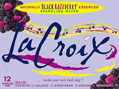 Black Razzberry Sparkling Water 12 Oz. Cans, 12-Pack