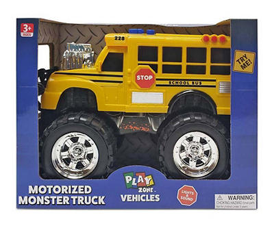 School Bus Motorized Monster Truck Toy
