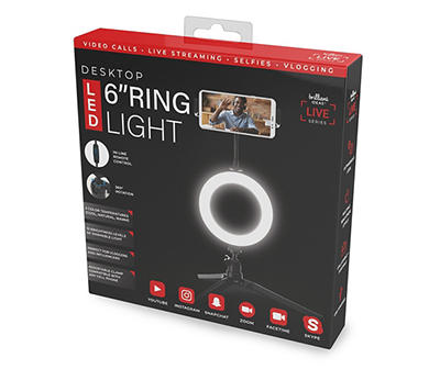 Circle Desktop Ring Light, (6