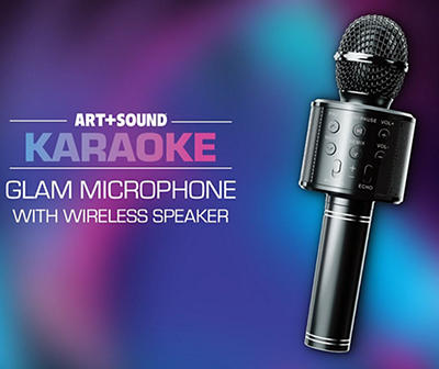 Black Glam Karaoke Mic With Speaker
