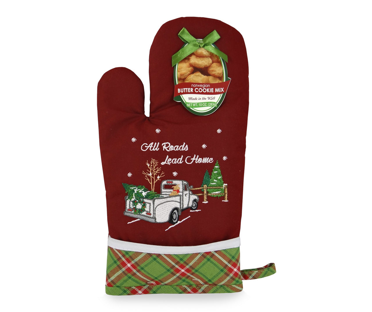 ED. ELLEN DEGENERES. MINI OVEN MITT SET. RED WITH WORDS. NEW. FREE SHIP.  320-175