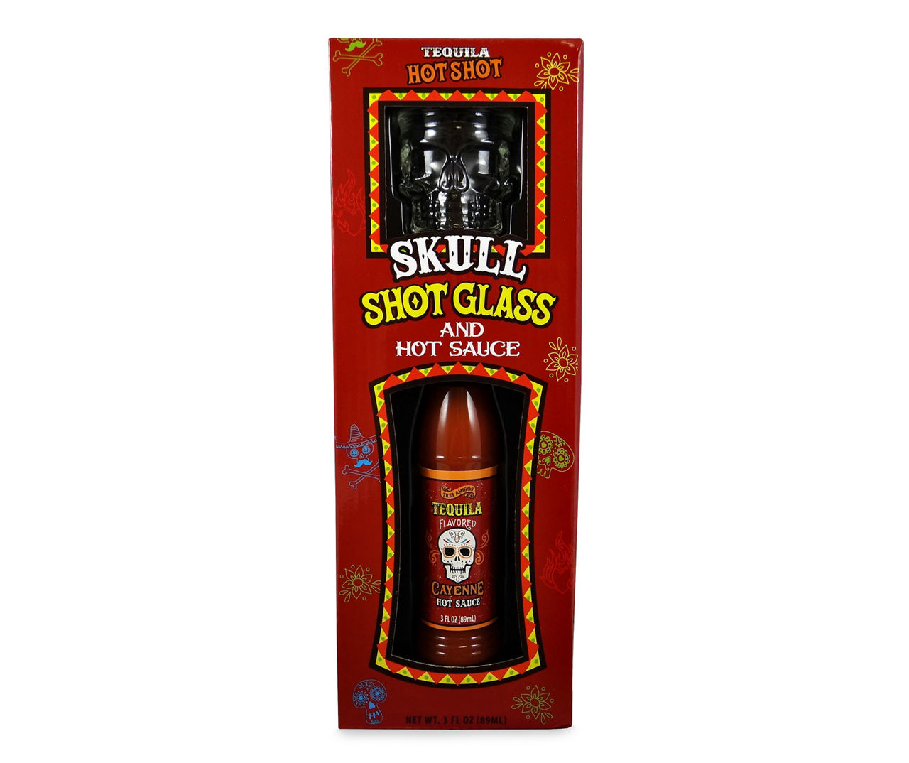 Skull Shot Glass & Tequila Cayenne Hot Sauce Set | Big Lots