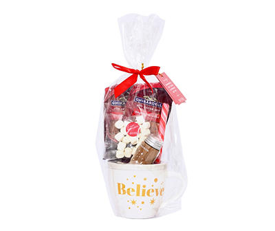 "Believe" Hot Cocoa, Mug & Toppings Gift Set