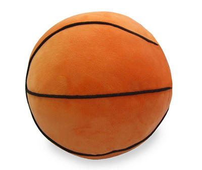Orange Basketball Decorative Pillow