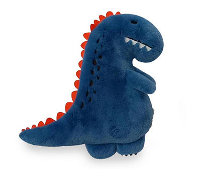 Blue Dinosaur Shaped Decorative Pillow