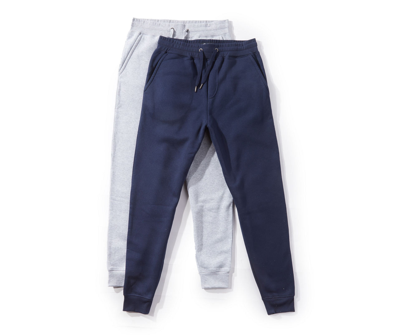 Men's Size X-Large Navy & Gray Heather Jogger, 2-Pack