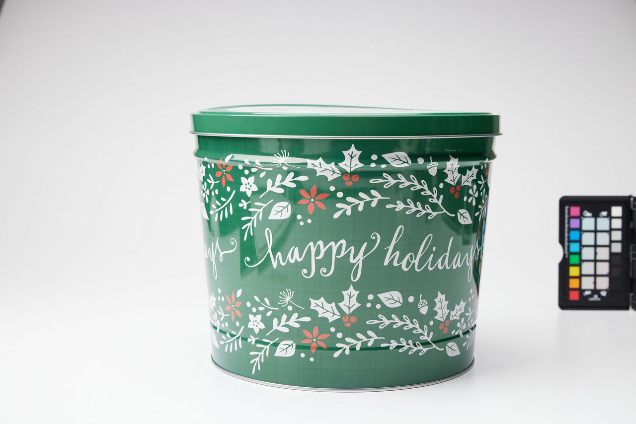 Christmas Plaid Popcorn Tin Collection