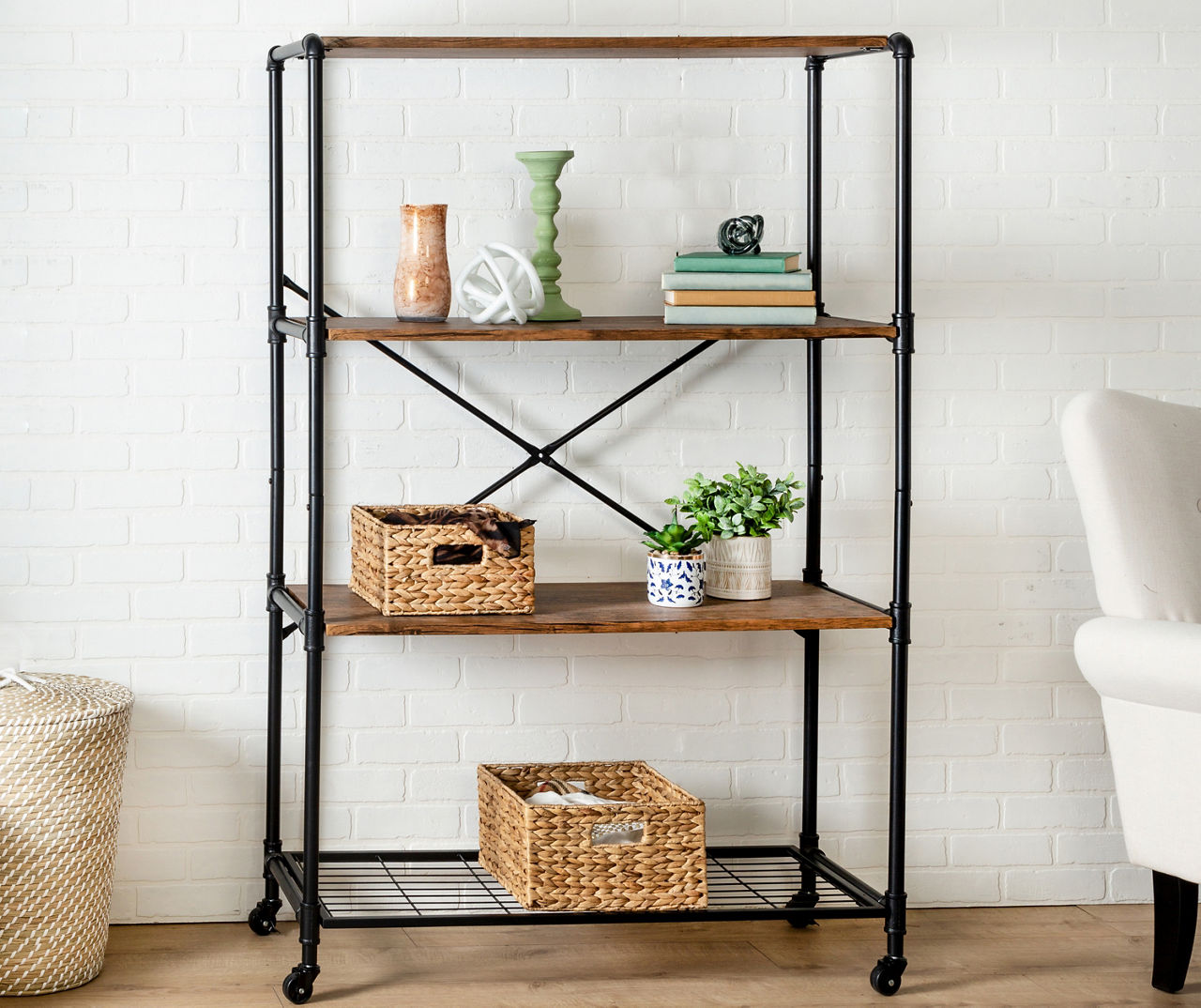 Big lots on sale rustic bookshelf