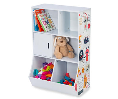 Kids' Monster Pattern 6-Cube Storage Organizer