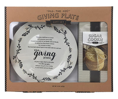 The Giving Plate Floral Plate & Sugar Cookie Mix Gift Set, 16 Oz.