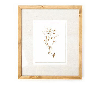 Floral Linen Framed Print