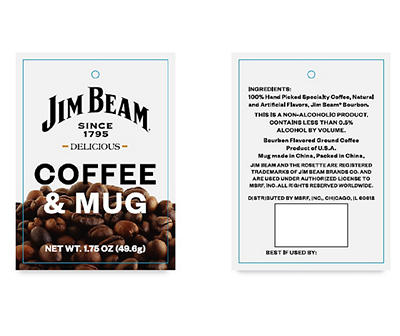 "It's Not Just Whisky" Black Ceramic Mug & Coffee Gift Set
