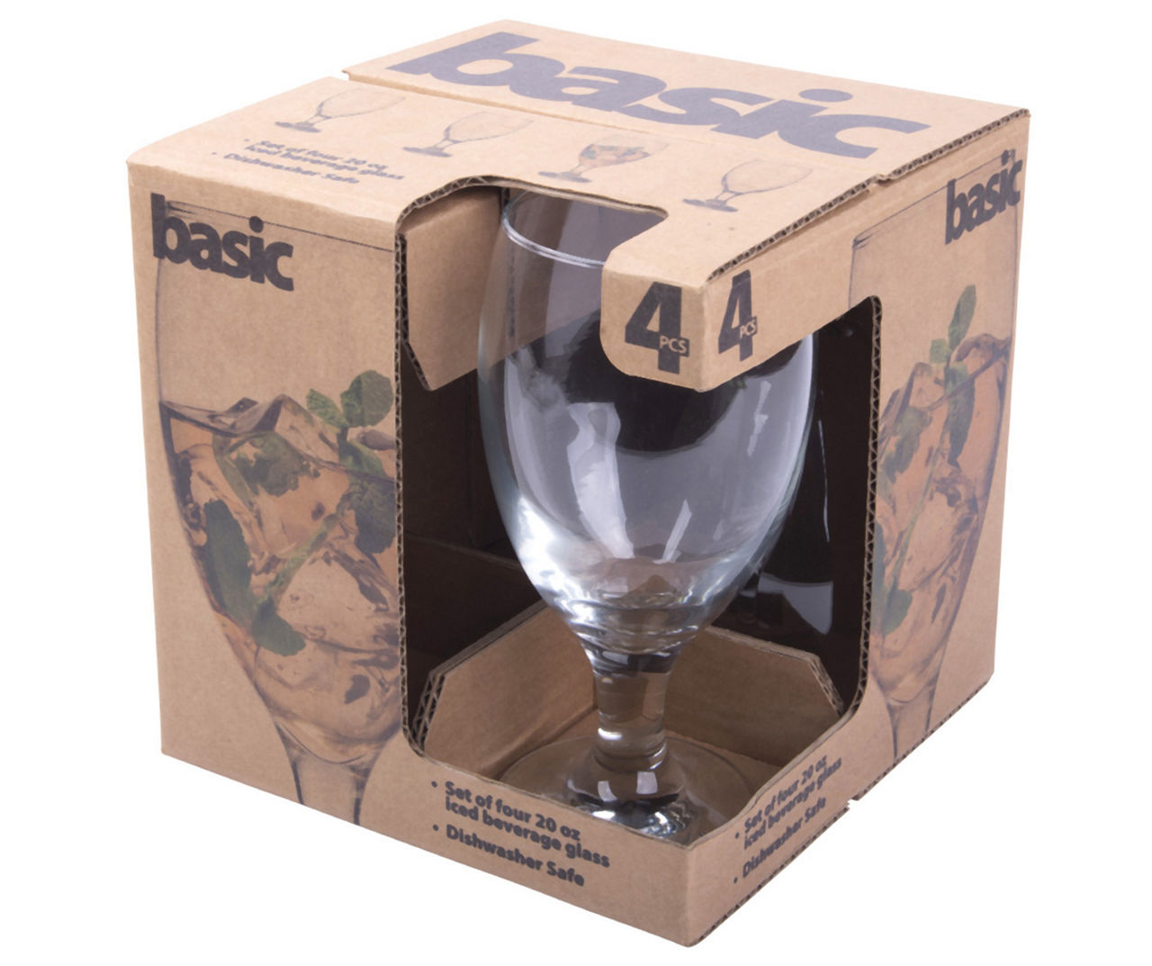Home Essentials Basic Iced Tea 4-Piece Glassware Set | Big Lots