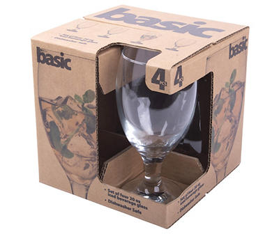 Basic Iced Tea 4-Piece Glassware Set