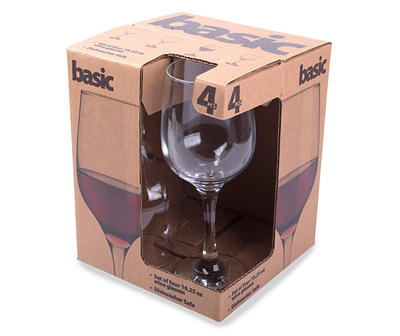 Basic 4-Piece Wine Glass Set, 16.25 Oz.