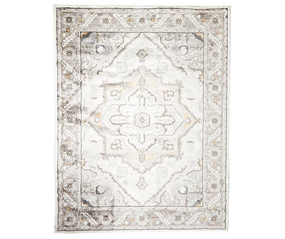 Broyhill Haywick White & Putty Floral Area Rug