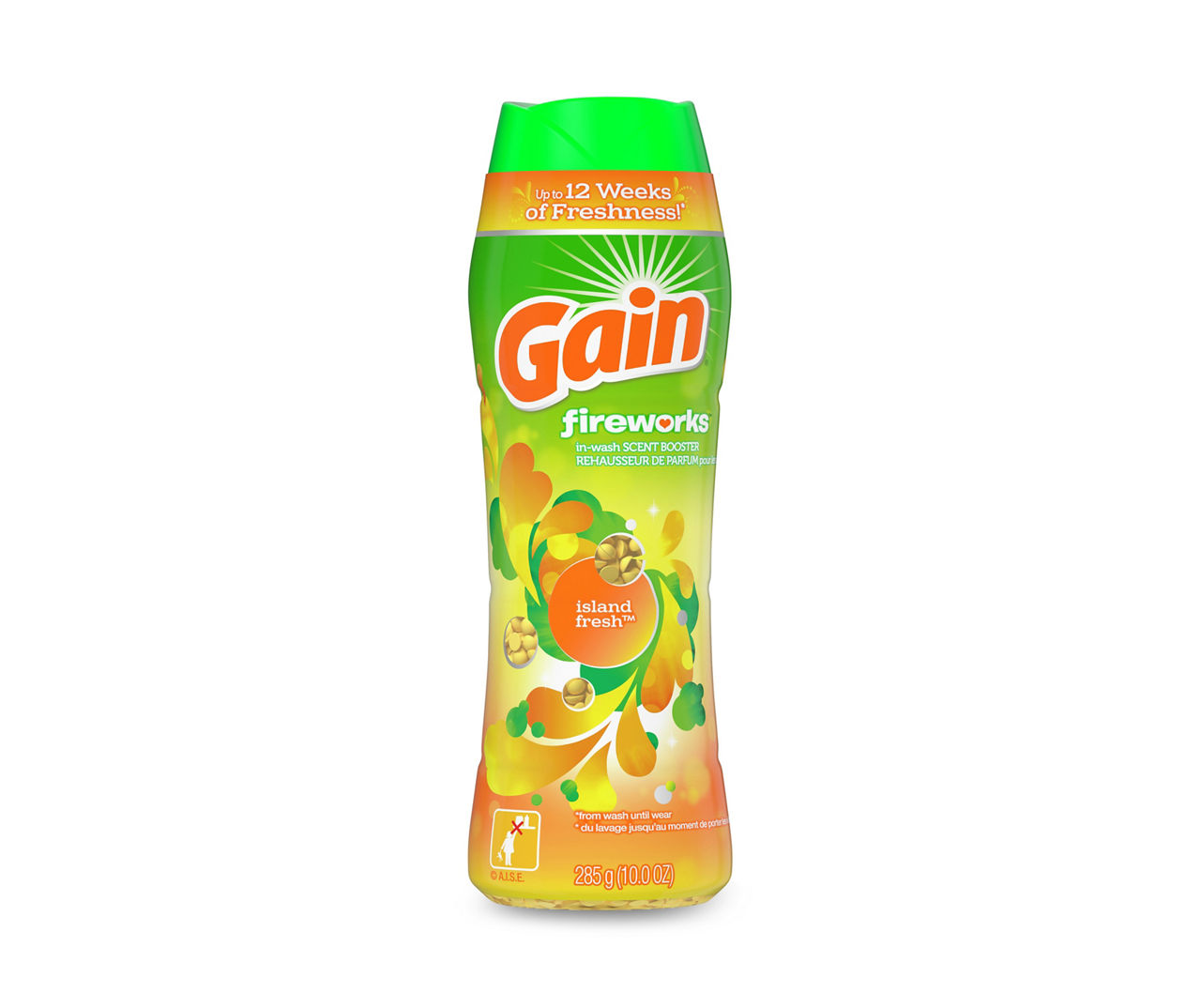 Gain Gain Fireworks InWash Scent Booster Beads, Island Fresh, 10 oz